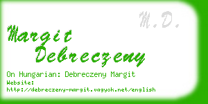 margit debreczeny business card